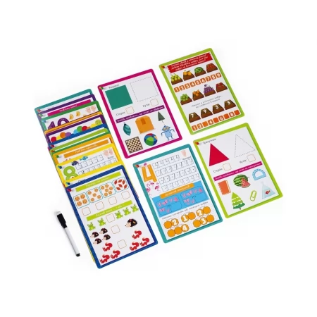 Карточки с маркером Готовимся к школе, Математика, Vladi Toys VT5010-22