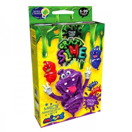 Безопасный образовательный набор для проведения опытов "Crazy Slime" мини укр ДАНКО ТОЙС