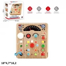 Бизиборд BabyToys 212 деревянный со светом для развития моторики Бизиборд BabyToys 212 деревянный со светом для развития моторики