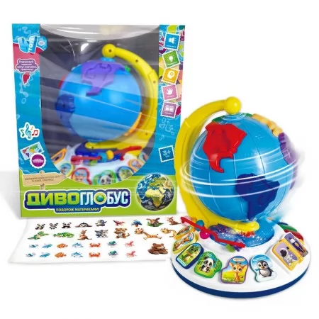Развивающий глобус WToys 62609 с музыкой и светом