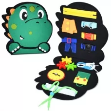 Бизикнига динозавр BabyToys FG240503074Q с застежками