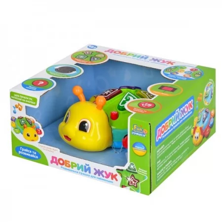 Игра FT 0060 Добрый жук, жук 20-22-10,5см, обучающий (цвета, животные), музыка-звук(УКР), ездит, свет, песня, меняются режимы игры, микс цветов, на бат-ке, в кор-ке, 25-25-10см Игра FT 0060 Добрый жук, жук 20-22-10,5см, обучающий (цвета, животные), музыка-звук(УКР), ездит, свет, песня, меняются режимы игры, микс цветов, на бат-ке, в кор-ке, 25-25-10см