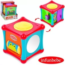 Обучающий куб BabyToys PL501 с пискавкой и зеркалом Обучающий куб BabyToys PL501 с пискавкой и зеркалом