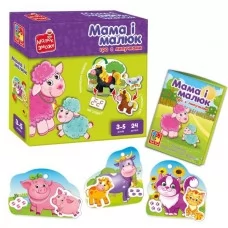 Игра развивающая Vladi Toys с липучками. "Мама и малыш". VT2100-14 Игра развивающая Vladi Toys с липучками. "Мама и малыш". VT2100-14