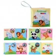Тканинна книга з тваринами BabyToys 316 шелесна
