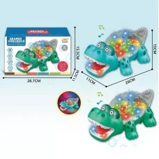 Дитяча іграшка крокодил зі звуком і світлом BabyToys 5937B