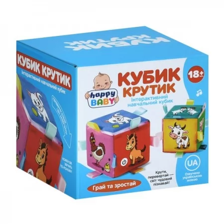 Развивающий кубик BabyToys HB 0076 с музыкой и звуками животных