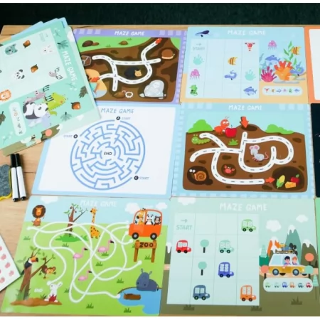 Логическая игра BabyToys лабиринт с карточками и маркерами