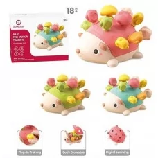 Сортер детский BabyToys Ежик YL 1022-56, 12 грибов, 3 цвета