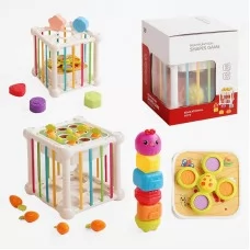 Развивающий куб BabyToys YL 1303 DA с сортером и спинером