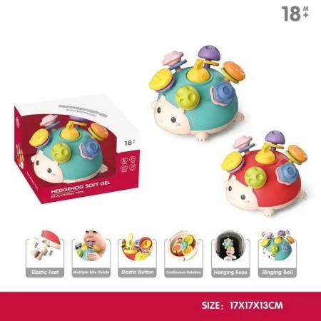 Сортер ежик BabyToys YL 1022-29 с прорезывателями 2 цвета