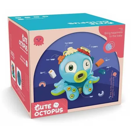 Музыкальная игра восьминог с мелодией и светом для малышей