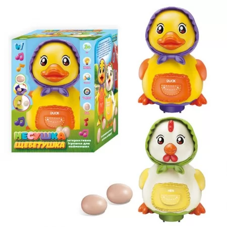Музыкальная курочка WToys 32772 с 2 цветами для детей