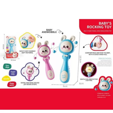 Детская игрушка брязкальце со светом и музыкой BabyToys 1688-139
