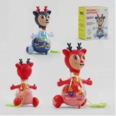 Музичне оленятко 10422 "WToys", ОЗВУЧУВАННЯ УКРАЇНСЬКОЮ МОВОЮ, шестерні, пісня, підсвічування, автоматичний рух, в коробці