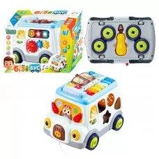 Музичний бізібус 45585 “WToys”, ОЗВУЧУВАННЯ УКРАЇНСЬКОЮ МОВОЮ, пісні, ноти, сортер, в коробці