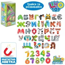 Магнитный набор FT 0051 буквы цифры животные украинский Магнитный набор FT 0051 буквы цифры животные украинский