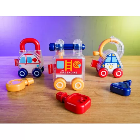 Набор машин BabyToys 103 с замками и ключами, 3 штуки