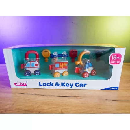 Набор машин BabyToys 103 с замками и ключами, 3 штуки