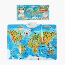 Интерактивный плакат карта мира WToys 97899 с озвучкой