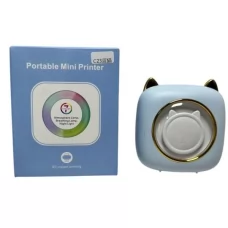 Принтер C23 mini, портативний принтер, 8,5-9,5-4,5см, світло, акум., USB зарядне, папір, 2 кольори, в кор-ці, 9,5-11,5-5см