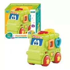 Розумний Автомобіль 6220 "WToys", ОЗВУЧУВАННЯ УКРАЇНСЬКОЮ МОВОЮ, підсвічування, звуки, сортер, цифри, рухомі елементи, 2 режими гучності, в коробці