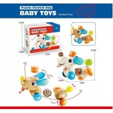 Детская игрушка собачка BabyToys 9093 с пищалкой и брязкальцем