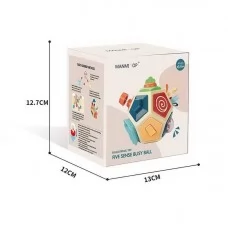 Бизикуб для малышей BabyToys с липучкой и зеркалом