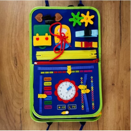 Развивающая сумочка BabyToys с липучками и фетром Развивающая сумочка BabyToys с липучками и фетром