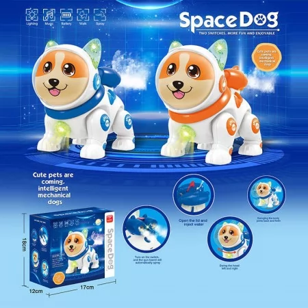 Интерактивная собачка BabyToys QF 378-1 с музыкой и светом