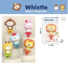 Дитячий свисток BabyToys 1168 тварина з ремінцем
