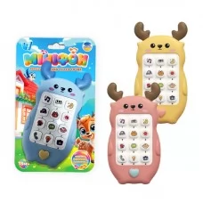 Телефон 86003 "WToys", 3 види, ОЗВУЧУВАННЯ УКРАЇНСЬКОЮ МОВОЮ, пісні, цифри, фрази, скоромовки, загадки, казки, на листі, ВИДАЄТЬСЯ МІКС