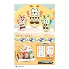 Игрушечный телефон BabyToys 6804B пчелка с музыкой и светом