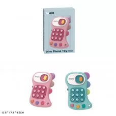 Игрушечный телефон BabyToys M30 динозавр с музыкой и светом