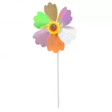 Дитячий вітрячок BabyToys MR 1591 квітка, діаметр 21 см