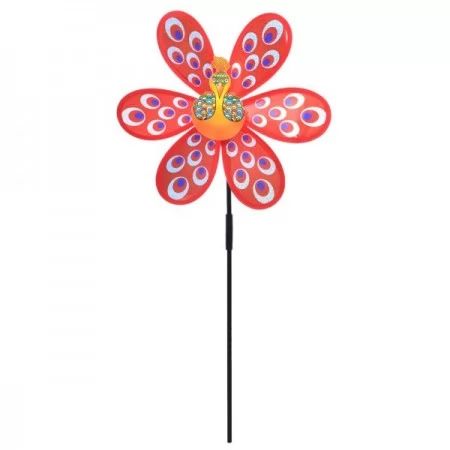 Вітрячок дитячий BabyToys MR 0664-1 квітка 29см, 6 кольорів