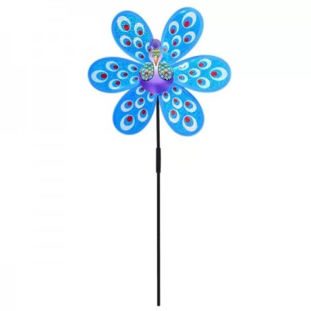 Вітрячок дитячий BabyToys MR 0664-1 квітка 29см, 6 кольорів