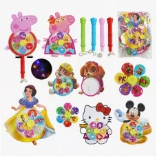 Дитячі вітрячки BabyToys M 50484 герої з підсвічуванням 10 шт Дитячі вітрячки BabyToys M 50484 герої з підсвічуванням 10 шт