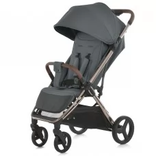 Детская коляска ME 1192 AXIS Volcanic Gray прогулянкова, до 22 кг, PU колеса 16, 5 / 23 см, регул.ручка, чохол, сірий