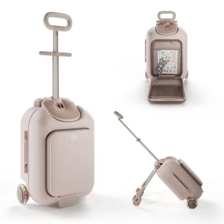 Детский чемодан-каталка Kinderkraft Cabby Grey KACABB00GRY0000