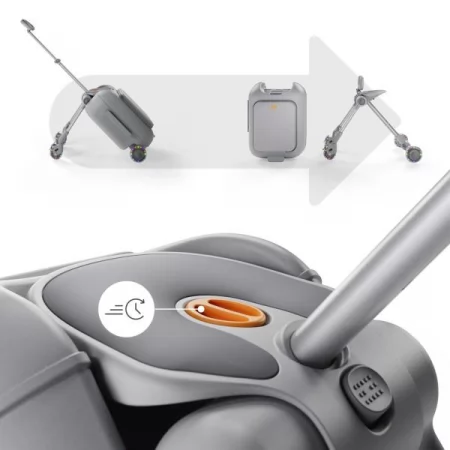 Детский чемодан-каталка Kinderkraft Cabby Grey KACABB00GRY0000