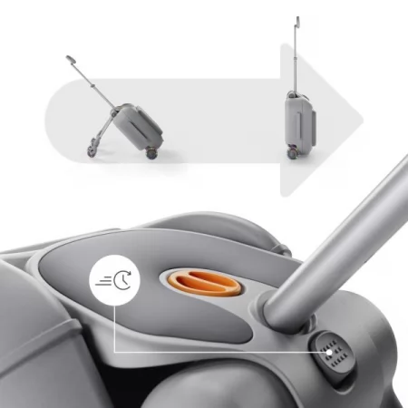 Детский чемодан-каталка Kinderkraft Cabby Grey KACABB00GRY0000