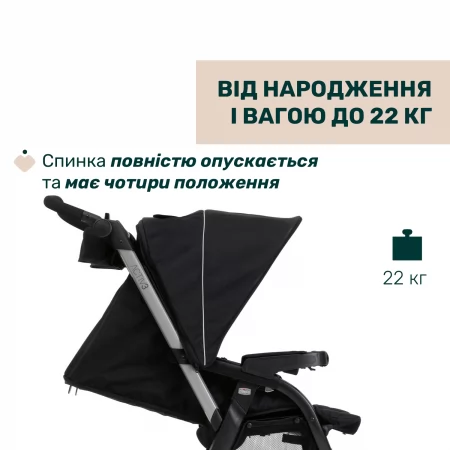 Коляска 2 в 1 Activ3 New арт. 87154.31.01 цвет Черный