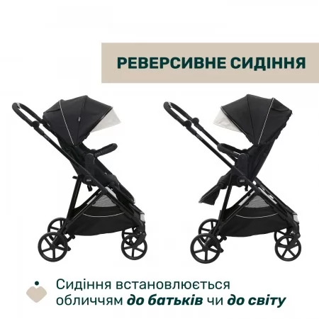Коляска 2 в 1 Seety арт. 87097.07.01 колір Чорний