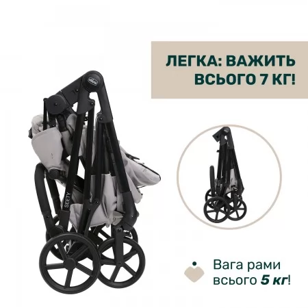 Коляска 2 в 1 Seety арт. 87097.70.01 колір Сірий