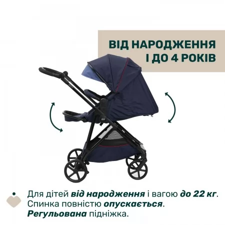 Коляска 2 в 1 Seety арт. 87097.79.01 колір Синій