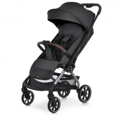 Коляска El Camino ROOVE ME 1230 Black дитяча прогулянкова, до 22 кг, PU колеса, 3 положення спинки, чохол, чорний