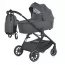 Коляска детская 2в1 ME 1126 GENESIS Asphalt Gray люлька+прогул.блок, дождевик, моск.сетка, сумка, алюмин, серый