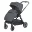 Коляска детская 2в1 ME 1126 GENESIS Asphalt Gray люлька+прогул.блок, дождевик, моск.сетка, сумка, алюмин, серый