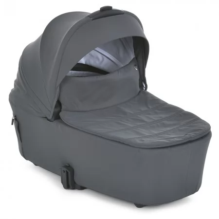 Коляска детская 2в1 ME 1126 GENESIS Asphalt Gray люлька+прогул.блок, дождевик, моск.сетка, сумка, алюмин, серый